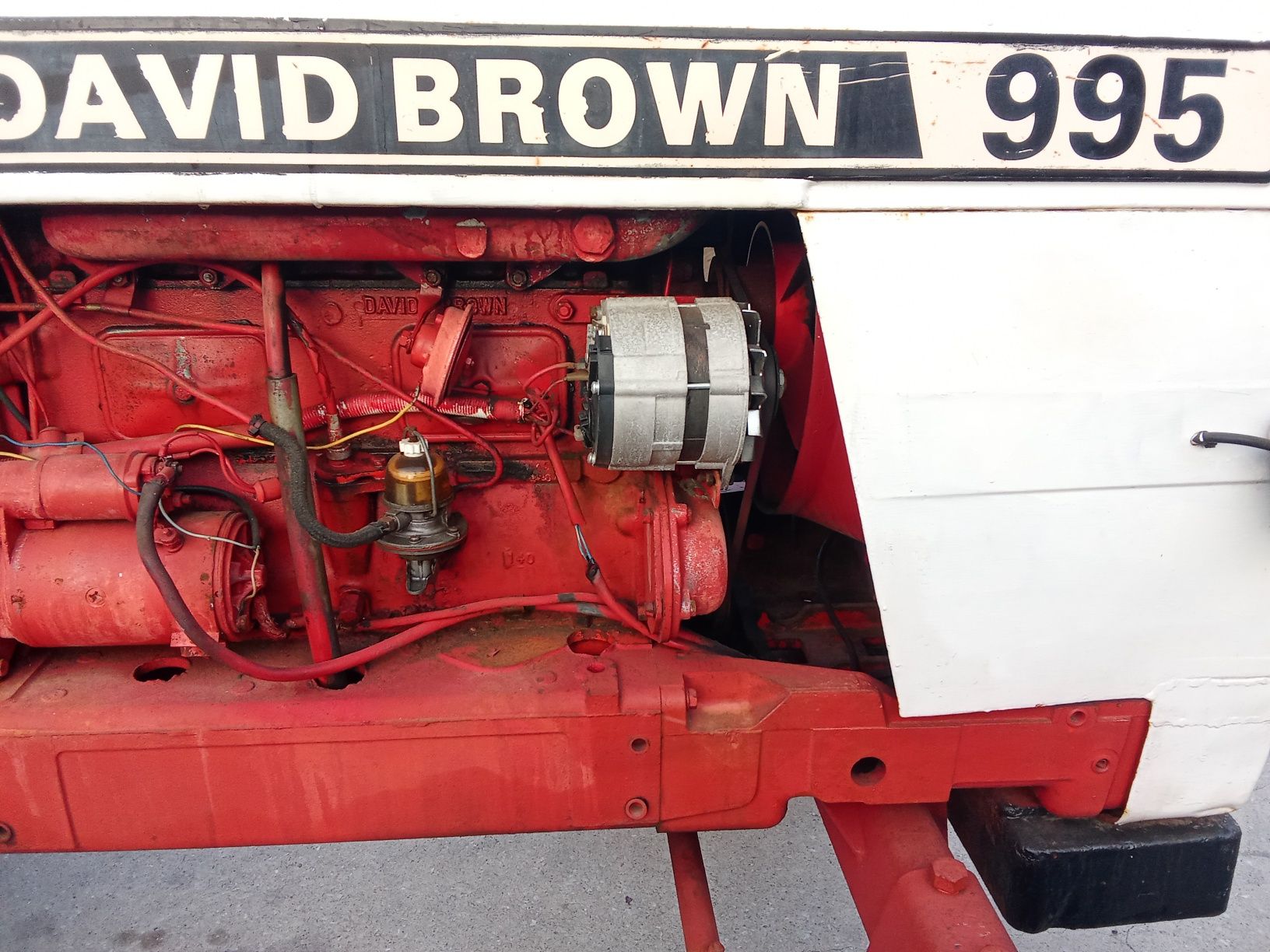 Trator David Brown 995 com rachador