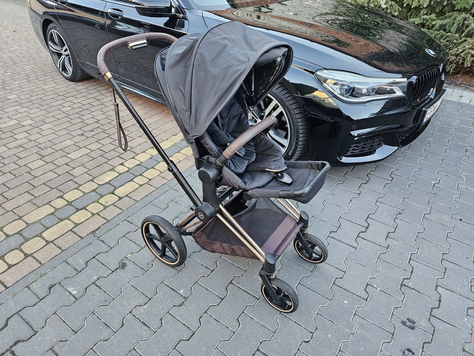 Cybex - Priam 2.0 4w1  Rose Gold z fotelikiem Cloud T i Bazą T