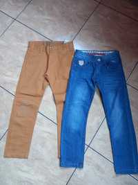Spodnie chłopięce jeansy zestaw