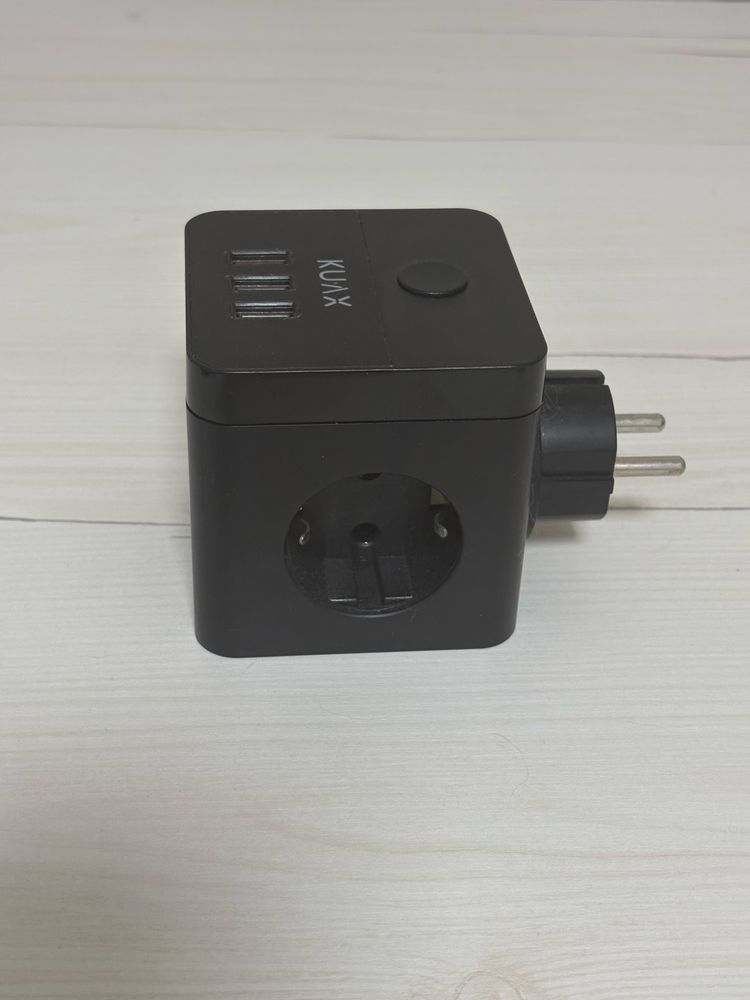 Tomada múltipla 6 em 1 com 3 USB – ideal para casa ou escritório