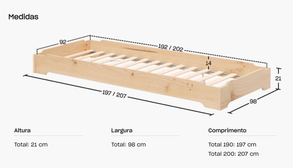 Cama individual -90x190 - montessori