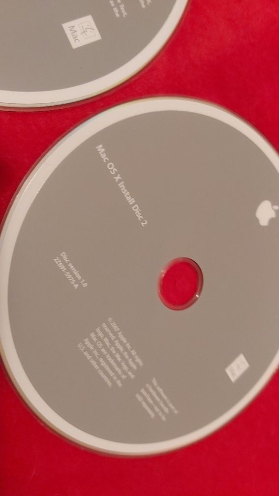 Apple Macbook 4 discos originais Versão 10.4.9 2007 e 10.6.4 2010