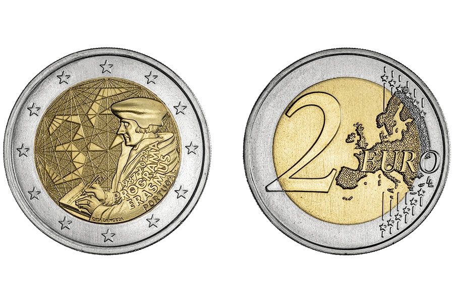 2Euros UNC Portugal "50 anos do 25 de Abril" 2024 e outras 2019 a 2024