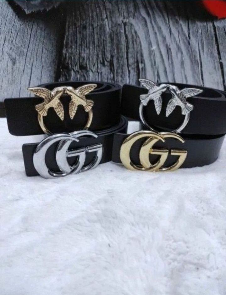 Skórzany Pasek Damski YSL Guess CK Tommy MK LV Pinko Gucci GG