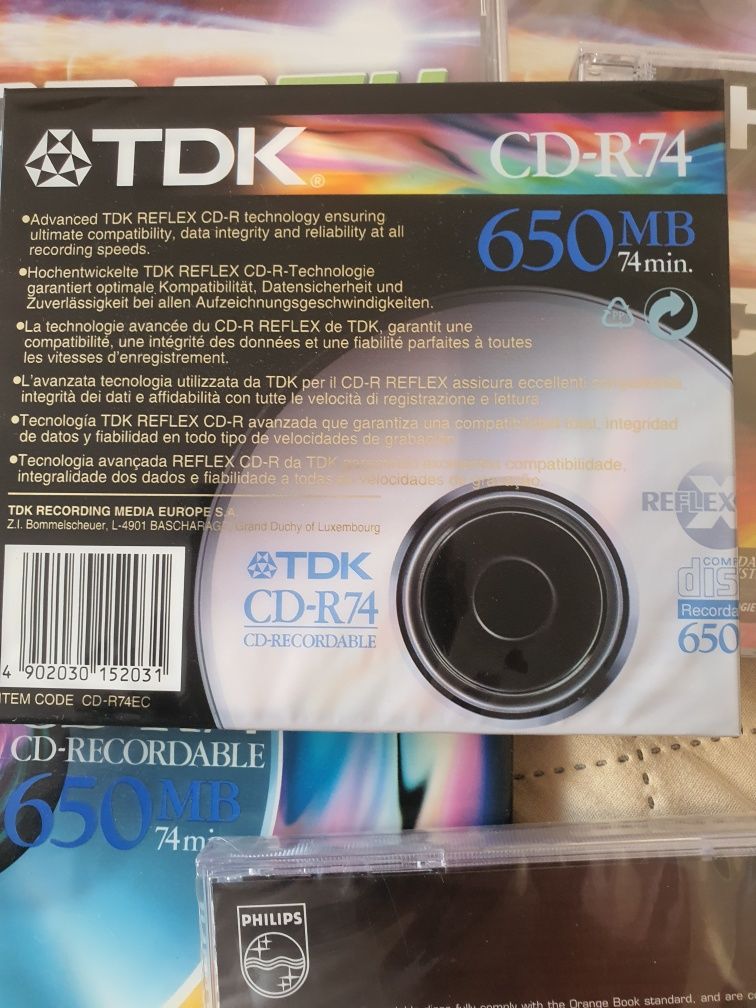 Płyty CD Philips Tdk nowe zafoliowane