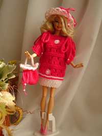 Ubranko dla Barbie - malinowy kolor