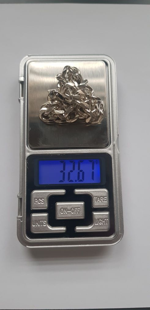 Bransoleta męska pancerka srebro 925 32.6 g