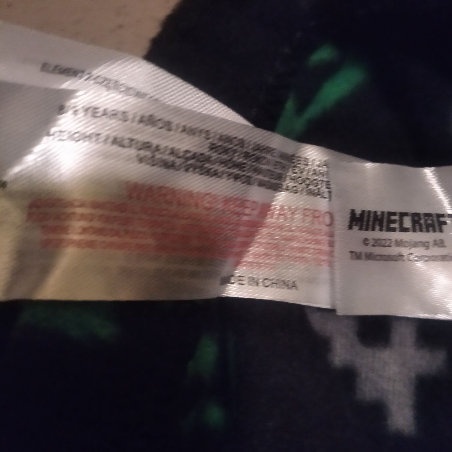 Spodnie Nowe Minecraft polarowe chłopięce na 134 cm