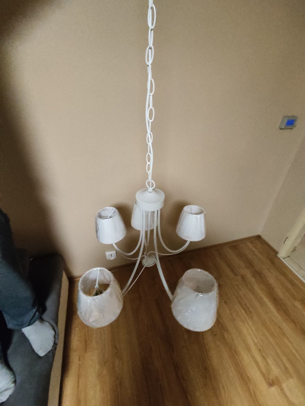 Lampa wisząca Trio Cortez E14 5x28W biały