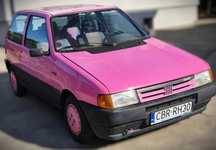 Fiat Uno oryginalna wersja PINK 73.000 km YOUNGTIMER