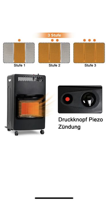 Автономний газовий опалювач з балоном в наявності