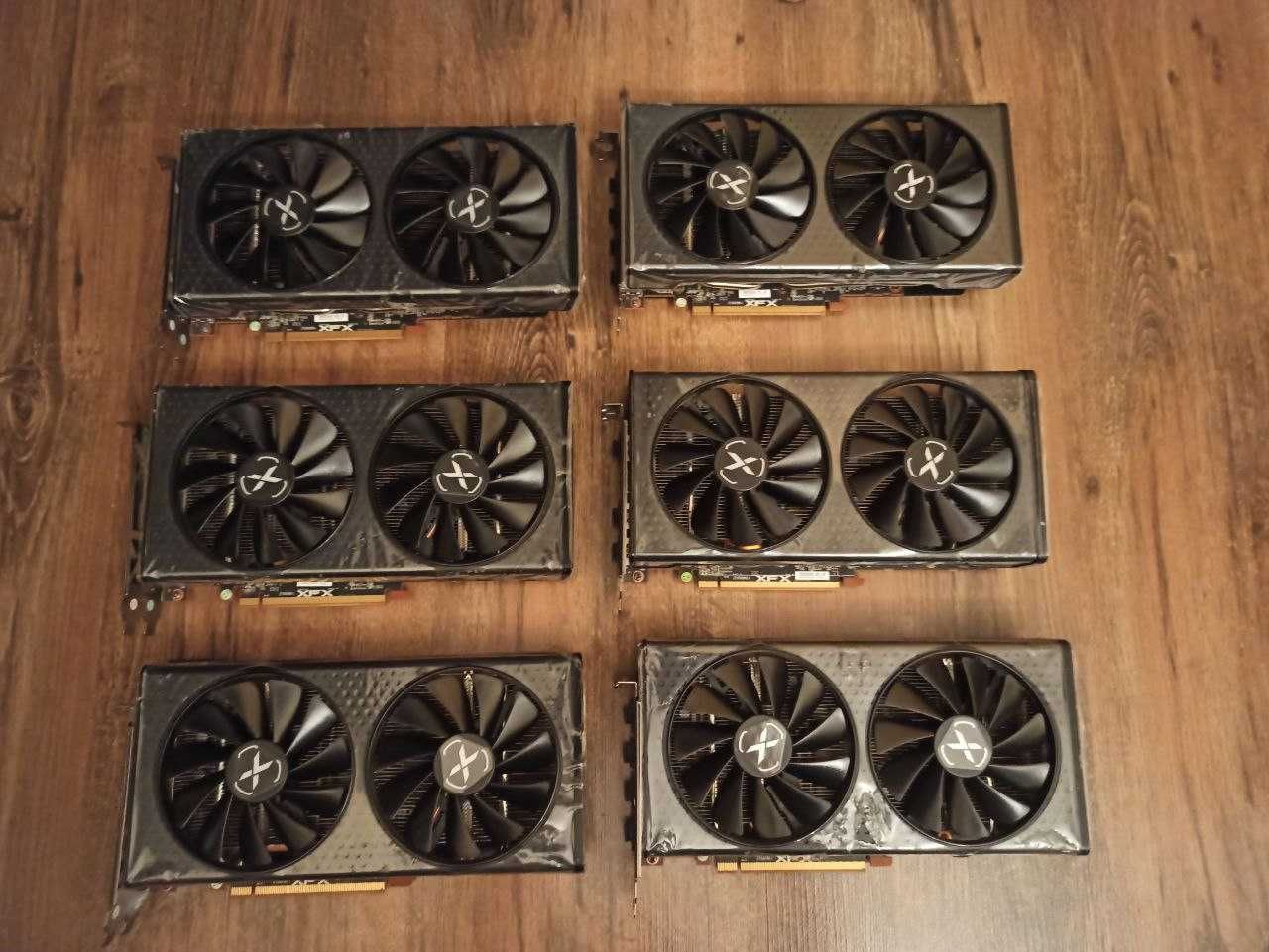 Koparka do kryptowalut 6 x RTX 6600 8gb nowe karty