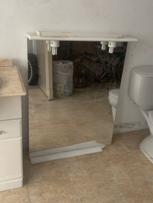 Espelho wc com iluminação