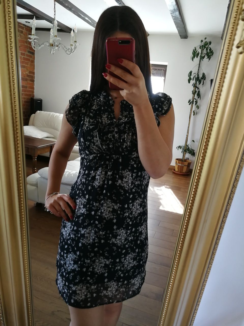 Czarna sukienka H&M r. XS