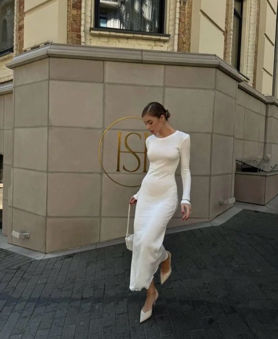 Молочна сукня(плаття) міді, тепле