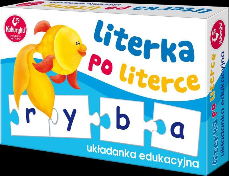 Układanka LITERKA PO LITERCE do nauki czytania