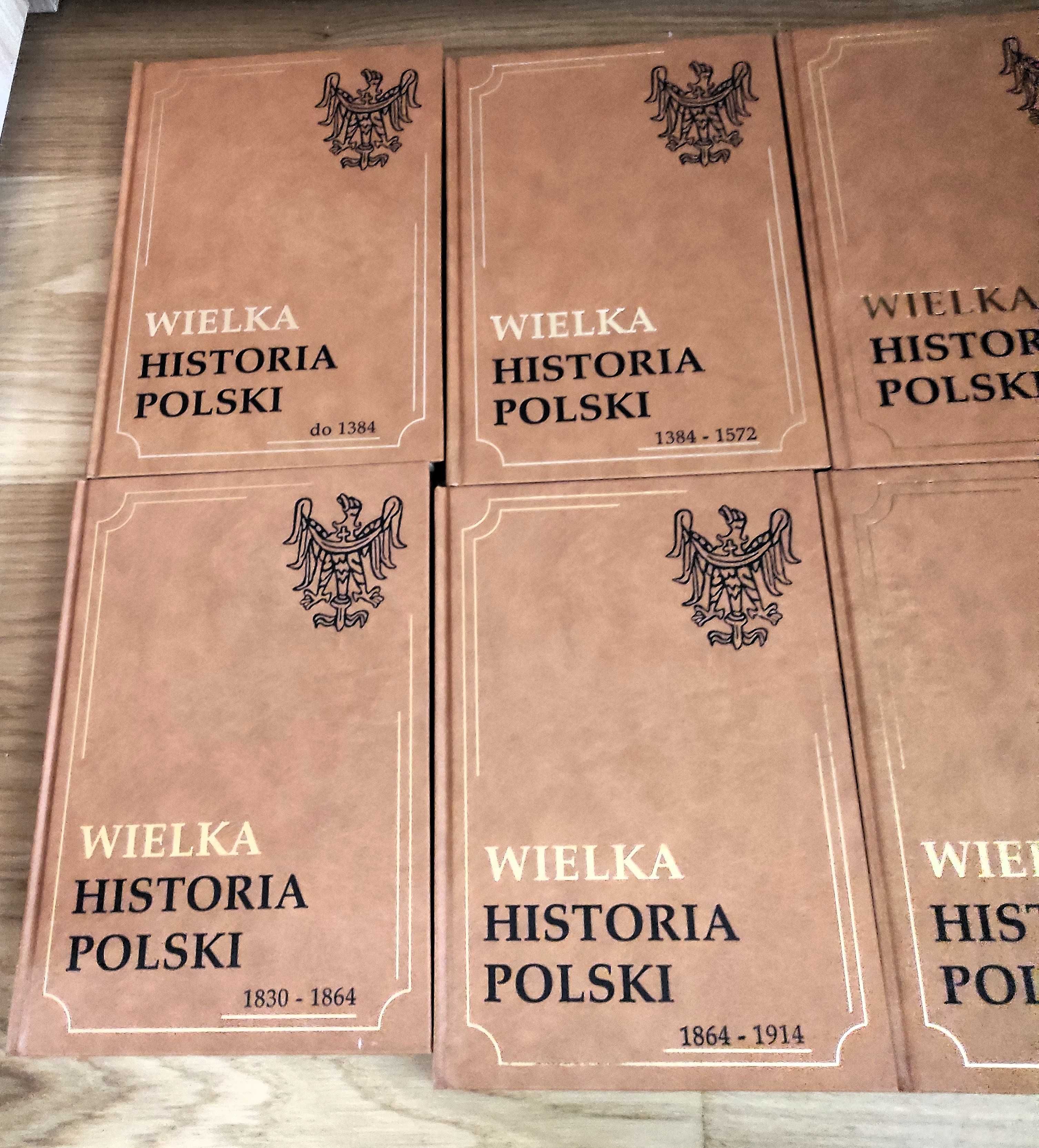 Wielka Historia Polski twarda oprawa 8 tomów encyklopedia komplet nowa