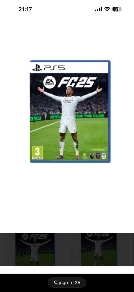 Jogo   ps5.  Fc25