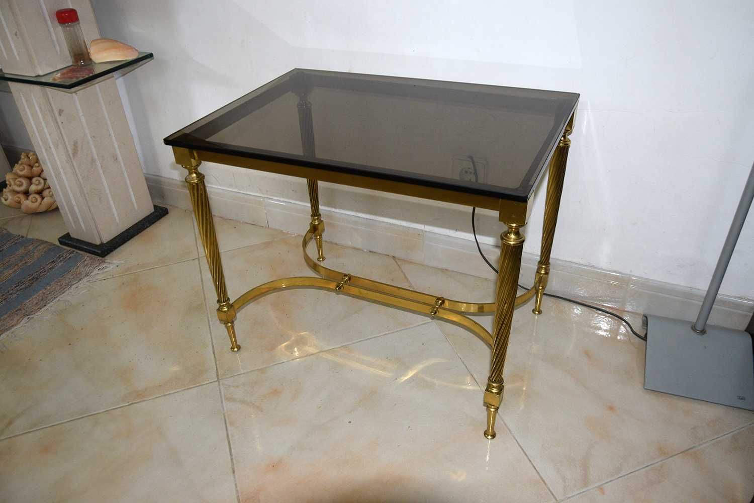 Mesa Latão e Vidro