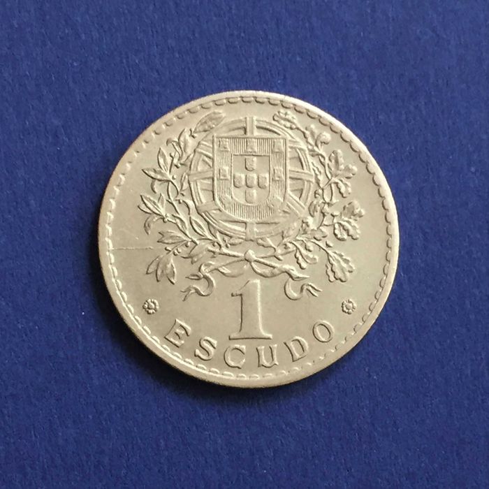 moeda 1 escudo 1927  -  alpaca