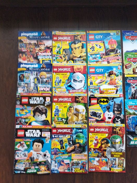 Gazetki, czasopisma, Lego Ninjago, Cars, Playmobil, Lego City