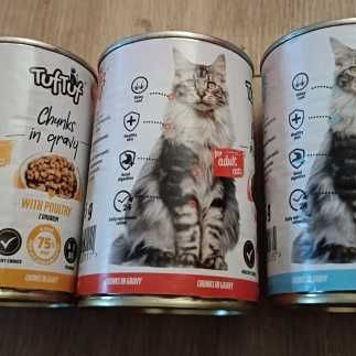 Karma dla kota w puszkach 3 smaki 15szt. 415g