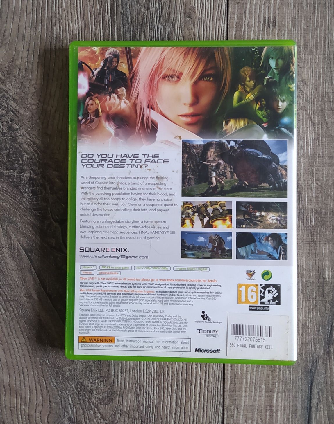 Gra Xbox 360 Final Fantasy XIII Wysyłka