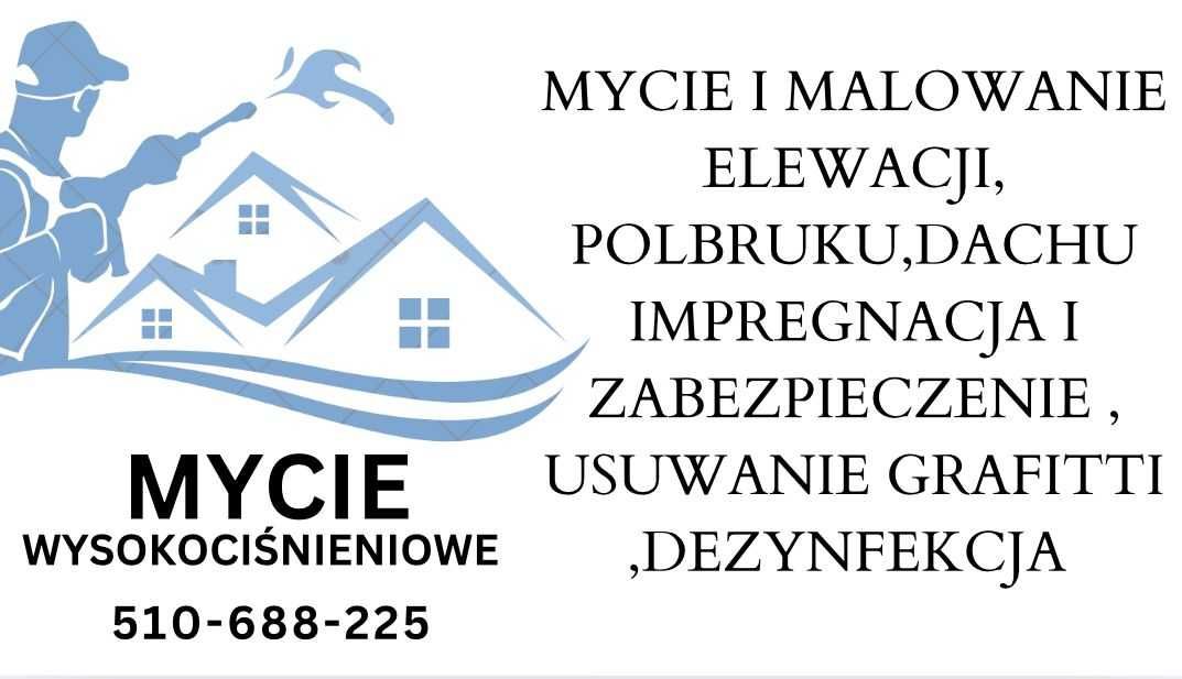 MYCIE - MALOWANIE -IMPREGNACJA dachów,elewacji i polbruku.