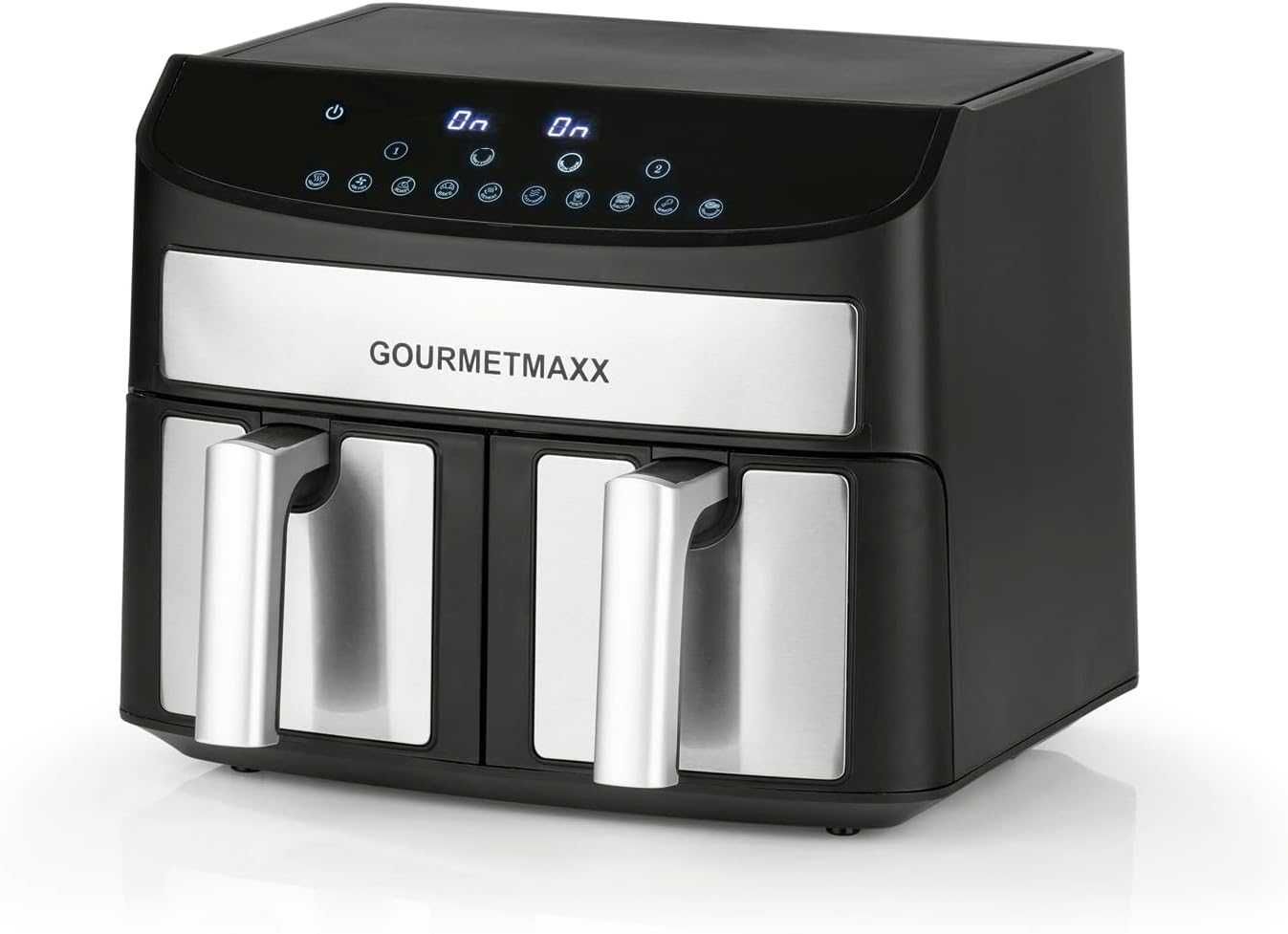 GOURMETmaxx Dwukomorowa frytkownica na gorące powietrze, 2 x 3,5 l