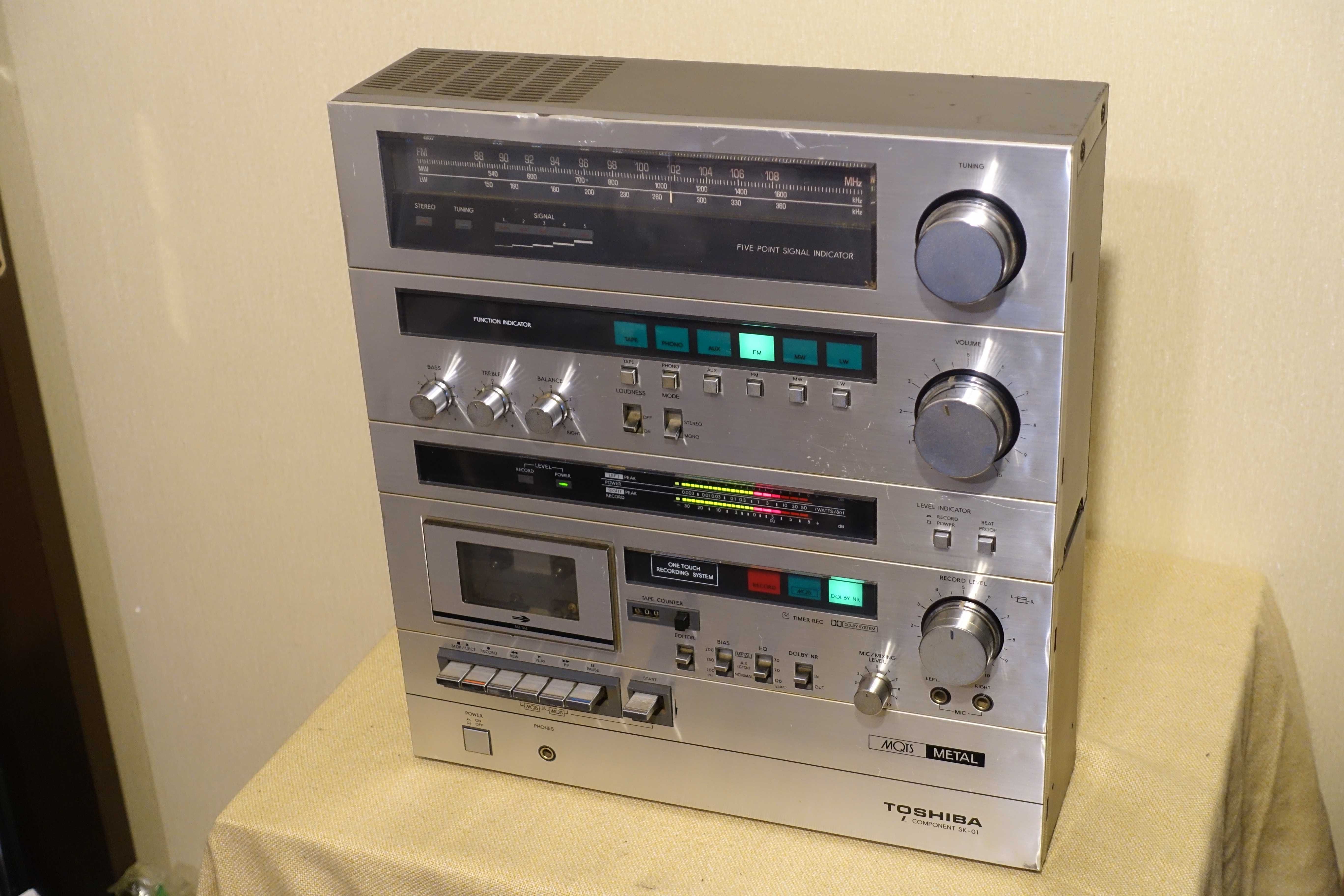 Редкая японская аудиосистема 70-х TOSHIBA SK-01