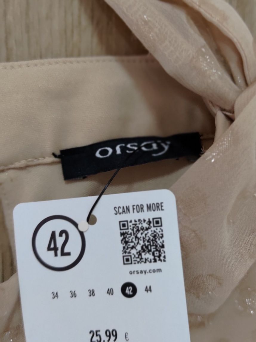 Beżowa bluzka Orsay r. 42_nowa z metką
