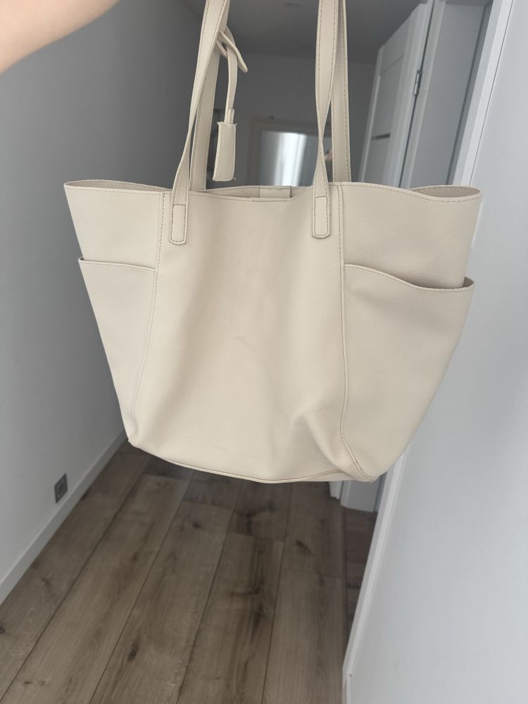Torebka shopper kremowa Primark