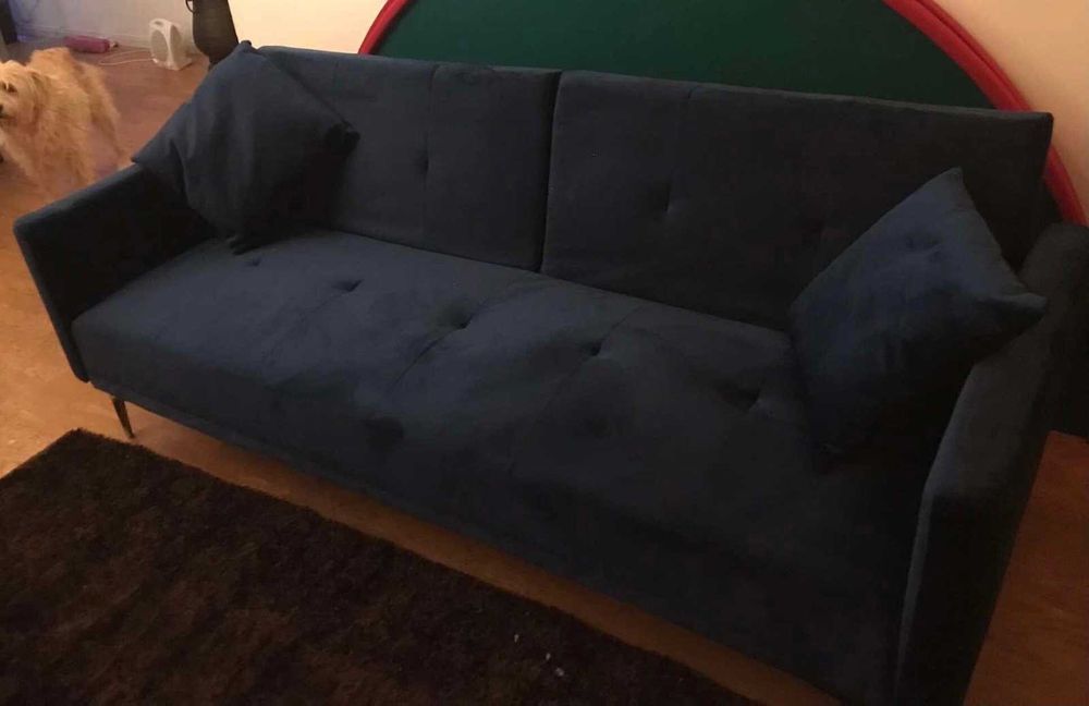 Sofa Cama Azul Royal - NOVO