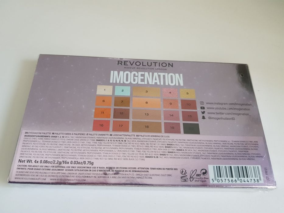 Revolution X Imogenation The Eye Shadow Palette Limitowana