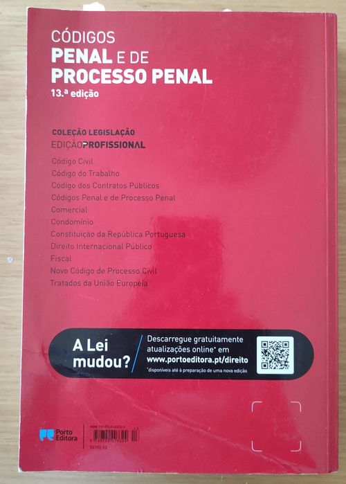 Códigos penal e de processo penal edição 2021