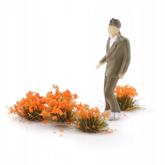 Kępki kwiatów pomarańczowe - 10 szt.