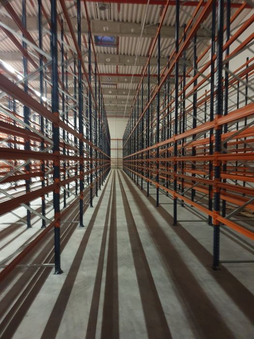 Regały magazynowe Paletowe używane.  Skup montaż demontaż.