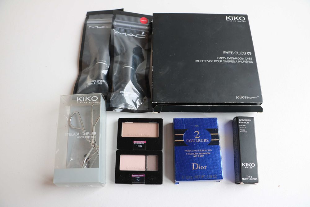 косметика декоративна одним лотом тіні Kiko, Dior, Maybelline
