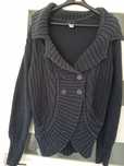 Granatowy gruby sweter XL