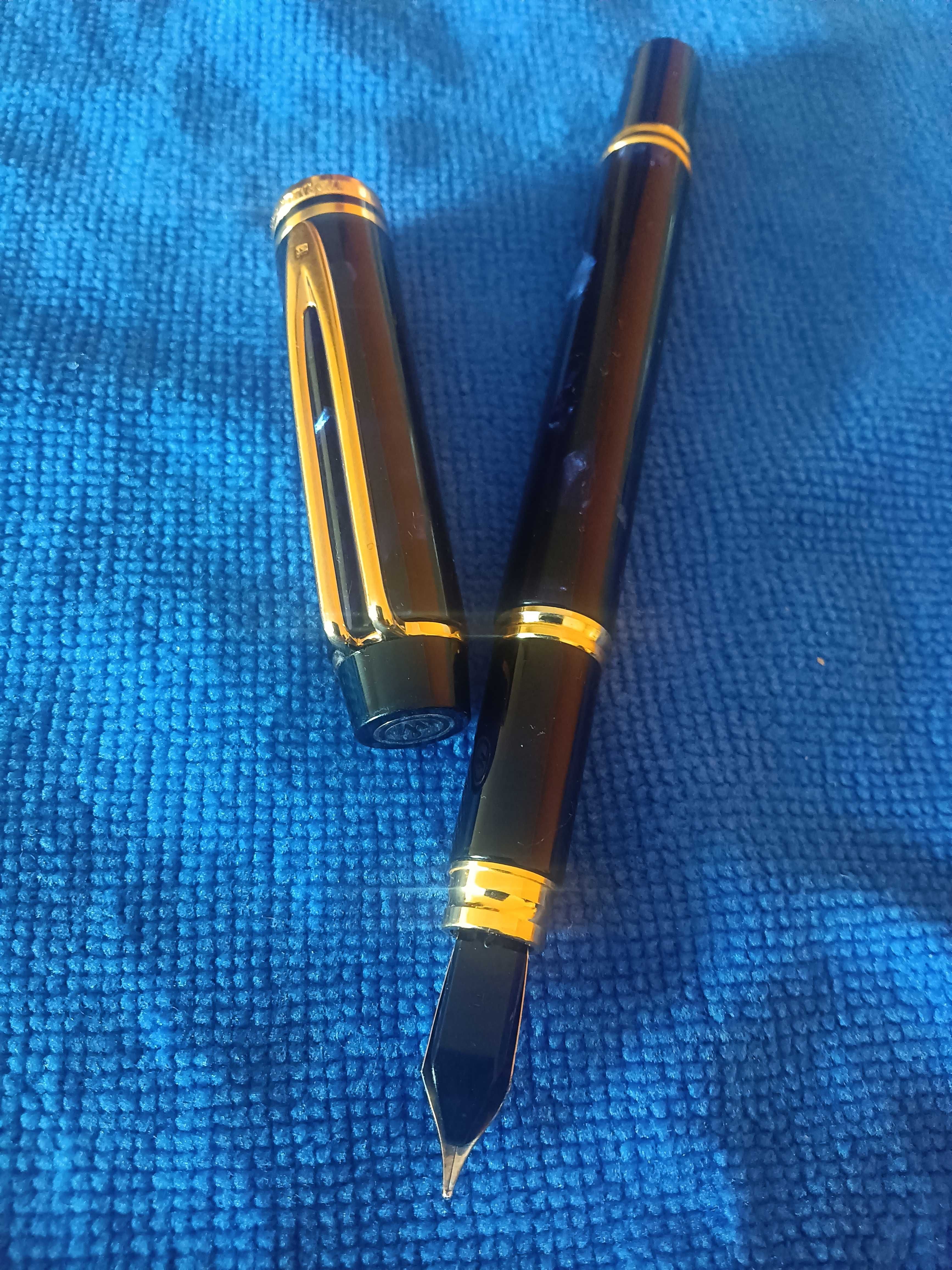 Caneta Waterman Le Man 200 Rhapsody Azul aparo em ouro