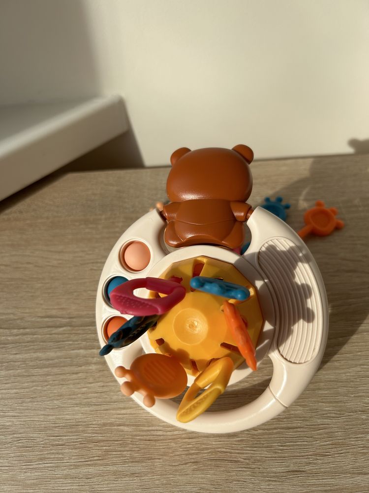Брязкальце прорізувач Монтессорі іграшка для дітей, Ведмідь