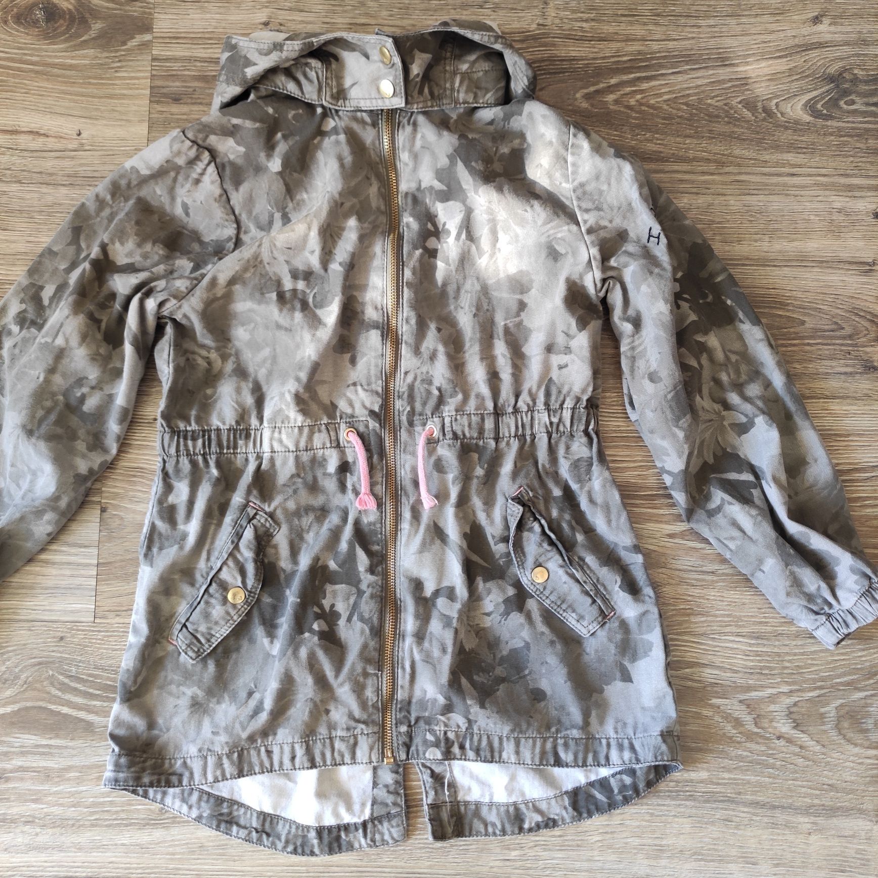 Parka płaszcz dla dziewczynki H&M 134 cm