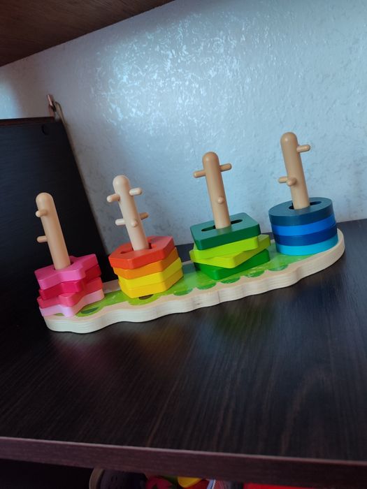 Сортер дерев'яний еко фігурний дитячий розвиваючий