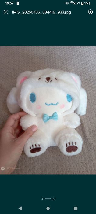 Maskotka pluszak cinnamoroll