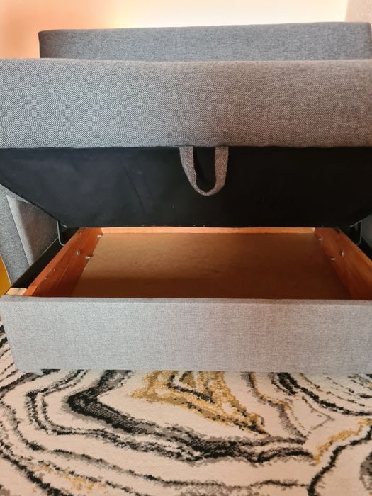 Sofa rozkładana szara