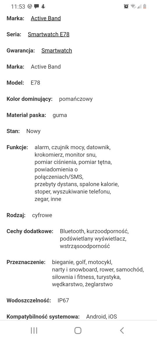 Opaska sportowa Tefiti