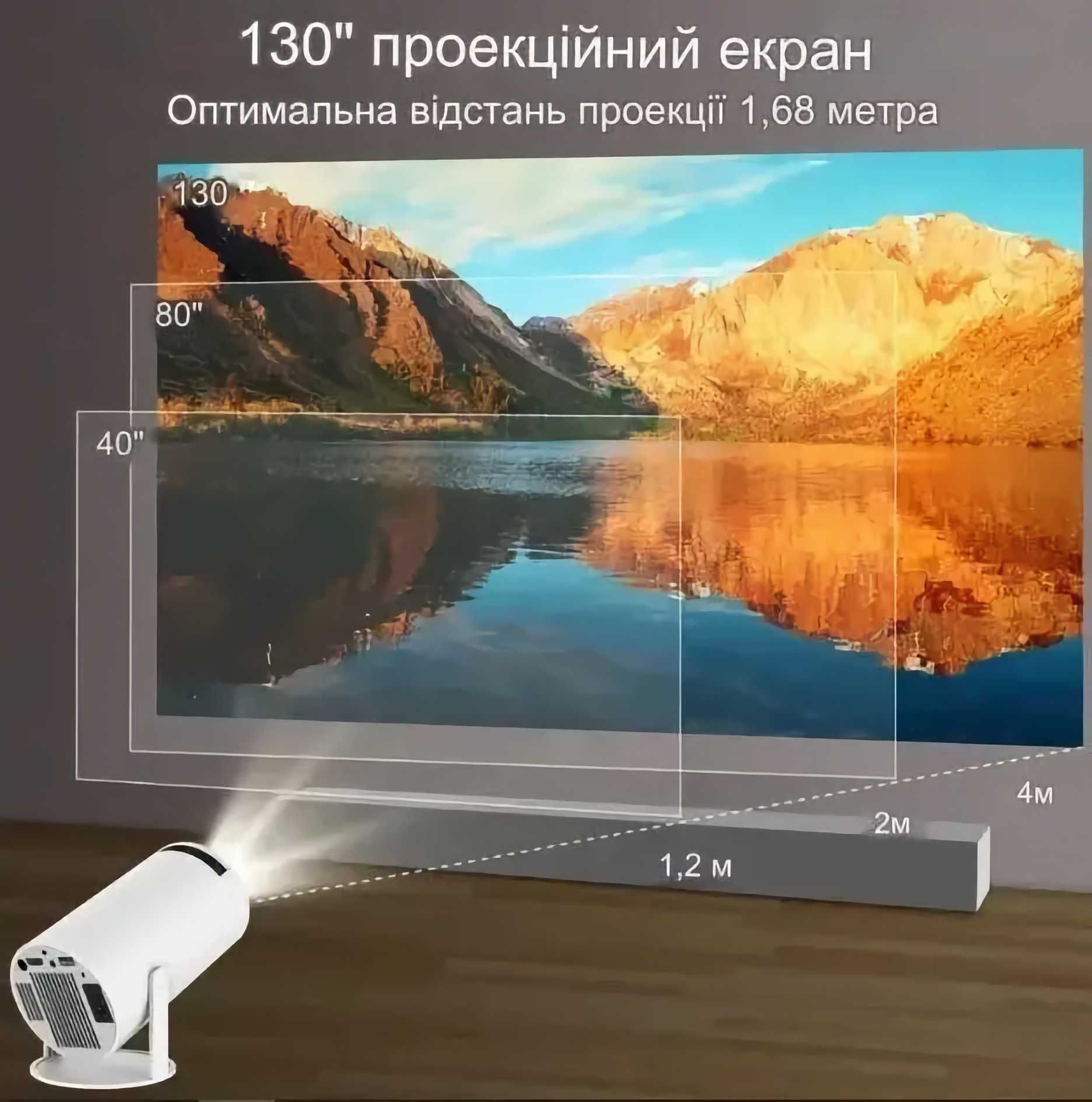 Смарт мини проектор WiFi LED Magcubic HY300 4К Android 12 Распродажа