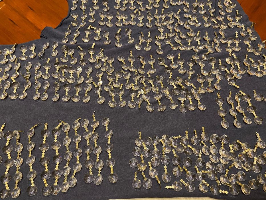 Pendentes octogonais cristal puro