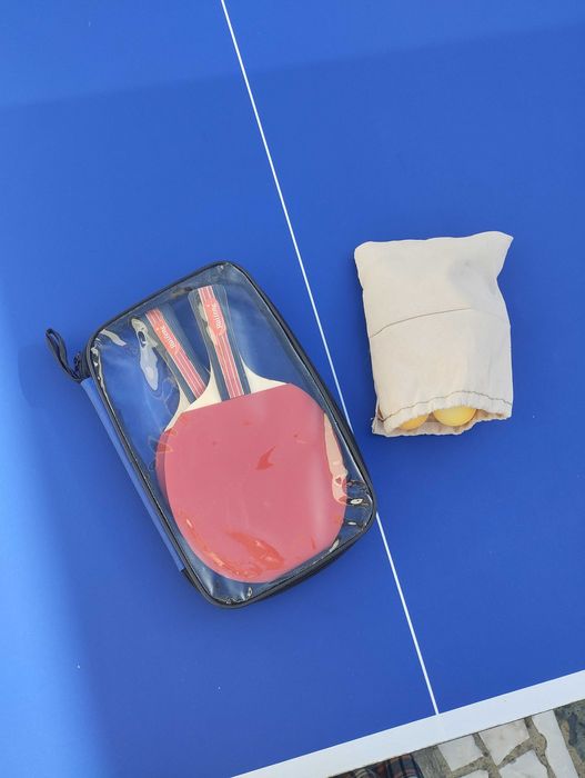 Conjunto de Ping Pong - 2 Raquetes + 8 Bolas