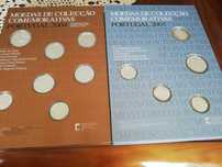 Livros Moedas Euro Prata 2004 e 2005 Comemorativas